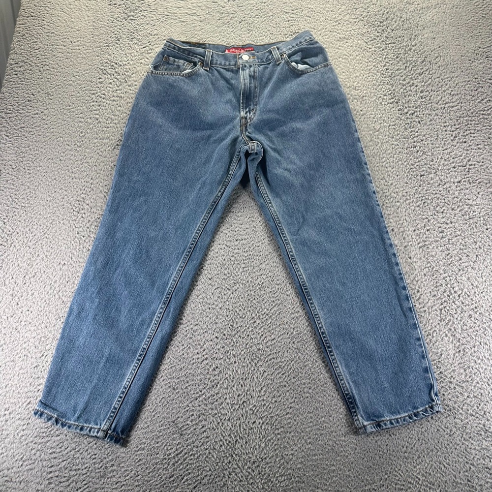Vintage Levis 550 Jeans Women 12 Blue Cotton Tapered Classic Relaxed Workwear